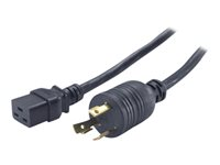 APC - Strömkabel - NEMA L6-30 (hane) till IEC 60320 C19 - 2.44 m - svart - för P/N: SRT10KXLTW, SRT3000XLTW, SRT5KXLTUS, SRT6KXLTUS, SRT6KXLTW, SRT8KXLJ, SRT8KXLTUS AP9896