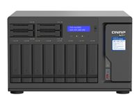 QNAP TVS-h1288X - NAS-server - 12 fack - SATA 6Gb/s - RAID RAID 0, 1, 5, 6, 10, 50, JBOD, 5 hot spare, 6-reservsnabbyte, 60, 10 hot spare, RAID TP - RAM 16 GB - Gigabit Ethernet / 2.5 Gigabit Ethernet / 10 Gigabit Ethernet - iSCSI support TVS-H1288X-W1250-16G