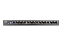 Zyxel GS1100-16ES - Switch - 16 x 10/100/1000 - skrivbordsmodell GS1100-16ES-EU0101F