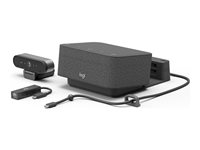 Logitech Logi Dock Focus Room Kit - Paket för videokonferens (Logitech Logi Dock, Logitech BRIO Ultra HD Pro Webcam) - Certifierad för Microsoft-teams 991-000464