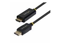 Startech - Adapterkabel - DisplayPort hane till HDMI hane - 1 m - svart - 4K60Hz stöd, Enkelriktad, aktiv 1M-DP-HDMI-4K60-GR