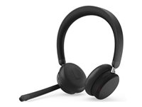 Lenovo 6550 - Headset - på örat - Bluetooth - trådlös - aktiv brusradering - svart - Certifierad för Microsoft-teams 4XD1S19778