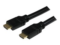 StarTech.com 25 ft Plenum-Rated High Speed HDMI Cable M/M Ultra HD 4k x 2k - HDMI-kabel - HDMI hane till HDMI hane - 7.62 m - skärmad - svart - för P/N: ADJPROJCART, FPCEILPTBLP, FPWHANGER, FPWTLTPORT, MBLTVSTNDEC, STNDMTV70, STNDMTVDUO HDPMM25