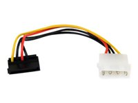 StarTech.com 6in 4 Pin LP4 to Right Angle SATA Power Cable Adapter - LP4 to SATA - 6in LP4 to SATA Cable - 4 pin to SATA - Strömadapter - SATA-ström (hane) till 4 pin intern effekt (hane) - 15 cm - högervinklad kontakt - för P/N: HSB13SATSASB, HSB1SATSASBA, HSB1SATSASVA, HSB3SATSASBA, HSB43SATSASB, HSB4SATSASBA SATAPOWADAPR