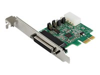 StarTech.com 4-portars PCI Express RS232-seriellt adapterkort - PCIe RS232-seriellt värdstyrenhetskort - PCIe till seriellt DB9-kort - 16 950 UART - expansionskort - Windows/Linux - Seriell adapter - PCIe - RS-232 x 4 PEX4S953