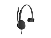 HP Poly Mission 415 - Mission 400 Series - headset - på örat - kabelansluten - aktiv brusradering - USB-A, USB-C - svart - Zoomcertifierad, Certifierad för Microsoft-teams, Google Meet-certifierad, Works With Chromebook Certified C01B2A6#AC3