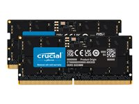 Crucial - DDR5 - sats - 32 GB: 2 x 16 GB - SO DIMM 262-pin - 5600 MHz / PC5-44800 - CL46 - 1.1 V - icke ECC CT2K16G56C46S5