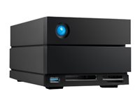 LaCie 2big Dock STLG20000400 - Hårddiskarray - 20 TB - 2 fack (SATA-600) - HDD 10 TB x 2 - Thunderbolt 4, USB 3.2 Gen 2 (extern) - med 5 års återställningsserviceplan för att rädda data STLG20000400