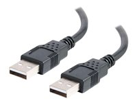 C2G 6.6ft USB Cable - USB A to USB A Cable - USB 2.0 - Black - M/M - USB-kabel - USB (hane) till USB (hane) - USB 2.0 - 2 m - svart 28106