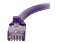 C2G Cat5e Booted Unshielded (UTP) Network Patch Cable - Patch-kabel - RJ-45 (hane) till RJ-45 (hane) - 1 m - UTP - CAT 5e - formpressad, hakfri, tvinnad - lila 83659