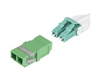Startech - Kopplingsdon för nätverk - LC/APC enkelläge (hona) till LC/APC enkelläge (hona) - fiberoptisk - duplex - 9 / 125 mikrometer - OS1/OS2 - passiv, utan fläns, SC fotavtryck - grön (paket om 10) DUPLEXLCAPCNOF