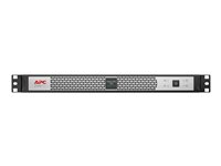 APC Smart-UPS SC SCL500RMI1UC - UPS (kan monteras i rack) - AC 230 V - 400 Watt - 500 VA - Ethernet 10/100, USB - utgångskontakter: 4 - 1U - svart, silver - för P/N: AR106V, AR4018SPX432, AR4024SP, AR4024SPX429, AR4024SPX431, AR4024SPX432 SCL500RMI1UC