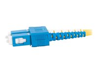 C2G SC-SC 9/125 OS1 Duplex Singlemode PVC Fiber Optic Cable (LSZH) - Patch-kabel - SC enkelläge (hane) till SC enkelläge (hane) - 10 m - fiberoptisk - duplex - 9 / 125 mikrometer - OS1 - halogenfri - gul 85573