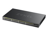 Zyxel GS2220-50HP - Switch - Administrerad - 44 x 10/100/1000 (PoE+) + 4 x kombinations-Gigabit SFP + 2 x Gigabit SFP - rackmonterbar - PoE+ (375 W) GS2220-50HP-EU0101F