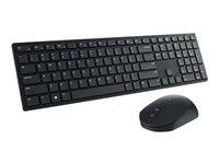 Dell Pro Keyboard and Mouse KM5221W - Sats med tangentbord och mus - trådlös - 2.4 GHz - AZERTY - fransk - svart - med 3 years NBD Advance Exchange - för Precision 7560; XPS 13 9310, 15 9510 KM5221WBKB-FRC