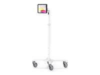 Compulocks iPad 10th-11th (A16) Gen PowerMove Medical Rolling Cart Extended Black - Vagn - för surfplatta - förlängd - medicinsk - svart, vit - skärmstorlek: 10.9" - för Apple 10.9-inch iPad (10:e generation) MCRSTDEXWPMIP109