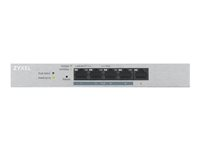 Zyxel GS1200-5HP v2 - Switch - Administrerad - 1 x 10/100/1000 + 4 x 10/100/1000 (PoE+) - skrivbordsmodell - PoE+ (60 W) GS1200-5HPV2-EU0101F