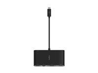 Belkin - Multimedia- och laddningsadapter - USB-C - VGA, HDMI - 1GbE AVC004BTBK