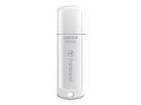 Transcend JetFlash 730 - USB flash-enhet - 64 GB - USB 3.0 - vit TS64GJF730