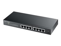 Zyxel GS1900-8 - Switch - smart - 8 x 10/100/1000 - skrivbordsmodell, väggmonterbar GS1900-8-EU0102F