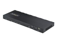 StarTech.com 4-Port HDMI Splitter, 4K 60Hz HDMI 2.0 Video, 1 In 4 Out HDMI Splitter, 4K HDMI Splitter w/Built-in Scaler, 3.5mm/Optical Audio Port, Durable Metal Housing, HDR/HDCP - 1x4 HDMI Display/Output Splitter (HDMI-SPLITTER-44K60S) - Video/audiosplitter - 4 x HDMI - skrivbordsmodell HDMI-SPLITTER-44K60S