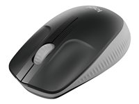 Logitech M190 - Mus - optisk - 3 knappar - trådlös - trådlös USB-mottagare - mellangrå 910-005906