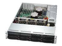 Supermicro Mainstream SuperServer 621P-TR - kan monteras i rack ingen CPU - 0 GB - ingen HDD SYS-621P-TR