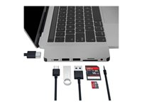 HyperDrive Solo 7-in-1 Hub - Dockningsstation - USB-C - HDMI GN21D-GRAY