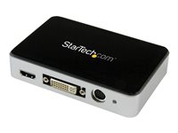 StarTech.com USB 3.0-videoinspelningsenhet - HDMI/DVI/VGA/komponent HD-videoinspelare - 1080p 60 fps - Videofångstadapter - USB 3.0 - NTSC, PAL, PAL-M, PAL 60 - svart USB3HDCAP