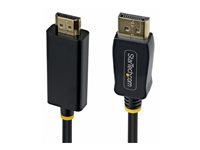 Startech - Adapterkabel - DisplayPort hane till HDMI hane - 3 m - svart - 4K60Hz stöd, Enkelriktad, aktiv 3M-DP-HDMI-4K60-GR