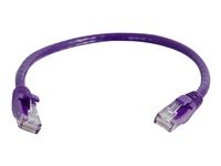 C2G Cat5e Booted Unshielded (UTP) Network Patch Cable - Patch-kabel - RJ-45 (hane) till RJ-45 (hane) - 3 m - UTP - CAT 5e - formpressad, hakfri, tvinnad - lila 83662