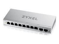 Zyxel GS1200v3 Series GS1200-10v3 - Switch - Administrerad - 8 x 10/100/1000 + 2 x Gigabit SFP - skrivbordsmodell GS1200-10V3-EU0101F