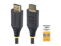 StarTech.com - Hög hastighet - HDMI-kabel med Ethernet - HDMI hane till HDMI hane - skärmad - svart - passiv, 4K60Hz UHD-stöd, HDR10-stöd HDMI2-CABLE-4K60-8F