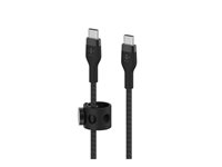 Belkin BoostCharge - USB-kabel - USB-C (hane) till USB-C (hane) - 2 m - svart CAB011BT2MBK