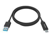 Vision Professional - USB-kabel - USB-C (hane) till USB typ A (hane) - USB 3.0 - 3 A - svart TC 1MUSBCA/BL