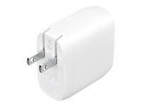 Belkin BoostCharge Pro - Strömadapter - 60 Watt - 2.7 A - Fast Charge, Strömmatning 3.1 - 2 utdatakontakter (2 x USB-C) - vit WCB010VFWH