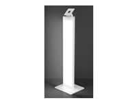Compulocks - Ställ - för surfplattehölje - märkningsbar - metall - vit - skärmstorlek: upp till 24 tum - golvstående - med Lighting Kit 140WLK01-UK