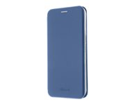 Insmat Exclusive Folio Case - Vikbart fodral för mobiltelefon - polyuretan, termoplastisk polyuretan (TPU), kartong+papper+aluminiumfolie - electric blue - för Samsung Galaxy A54 650-3150