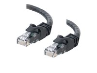 C2G Cat6 Booted Unshielded (UTP) Crossover Patch Cable - Övergångskabel - RJ-45 (hane) till RJ-45 (hane) - 1.5 m - UTP - CAT 6 - formpressad, hakfri, tvinnad - svart 83541