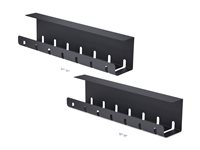 Startech - Fack för kabelhantering - power bar holder - kan monteras under bord - svart - 53 cm - TAA-kompatibel (paket om 2) S2MB-DESK-CABLE-TRAY