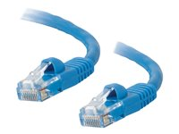 C2G Cat5e Booted Unshielded (UTP) Network Patch Cable - Patch-kabel - RJ-45 (hane) till RJ-45 (hane) - 5 m - UTP - CAT 5e - formpressad, hakfri, tvinnad - blå 83165