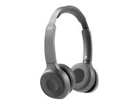 Cisco Headset 730 - Headset - på örat - Bluetooth - trådlös - aktiv brusradering - USB, 3,5 mm kontakt - kolsvart HS-WL-730-BUNA-C