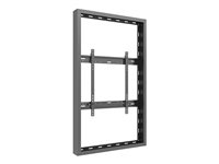 Multibrackets M Pro Series - Hölje - för LCD-display - hög ljusstyrka - stål - svart, RAL 9005 - skärmstorlek: 55" - väggmonterbar 7350105216121