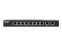 QNAP QSW-L2110-10T - Switch - Administrerad - 8 x 2.5GBase-T + 2 x 10 Gigabit Ethernet - skrivbordsmodell QSW-L2110-10T