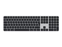 Apple Magic Keyboard with Touch ID and Numeric Keypad - Tangentbord - trådlös - Bluetooth, USB-C - QWERTY - dansk - svarta tangenter MMMR3DK/A