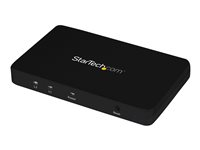 StarTech.com 4K HDMI-video-splitter med 2 portar ? 1x2 HDMI-splitter med hölje i solitt aluminium ? 4K @ 30 Hz - Video-/ljudomkopplare - 2 x HDMI - skrivbordsmodell - för P/N: SVA5H2NEUA ST122HD4K