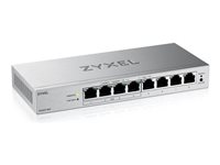 Zyxel GS1200v3 Series GS1200-8HPv3 - Switch - Administrerad - 8 x 10/100/1000 (4 PoE+) - skrivbordsmodell - PoE+ (68 W) GS1200-8HPV3-EU0101F