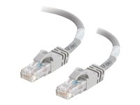 C2G Cat6 Booted Unshielded (UTP) Network Patch Cable - Patch-kabel - RJ-45 (hane) till RJ-45 (hane) - 1 m - UTP - CAT 6 - formpressad, hakfri, tvinnad - grå 83366