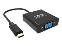 VISION - Videokort - USB-C hane till HD-15 (VGA) hona - svart - stöd för 1080p TC-USBCVGA/BL