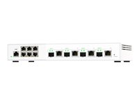 QNAP QSW-M2106-4C - Switch - Administrerad - 6 x 2.5GBase-T + 4 x combo 10 Gigabit SFP+/RJ-45 - skrivbordsmodell QSW-M2106-4C